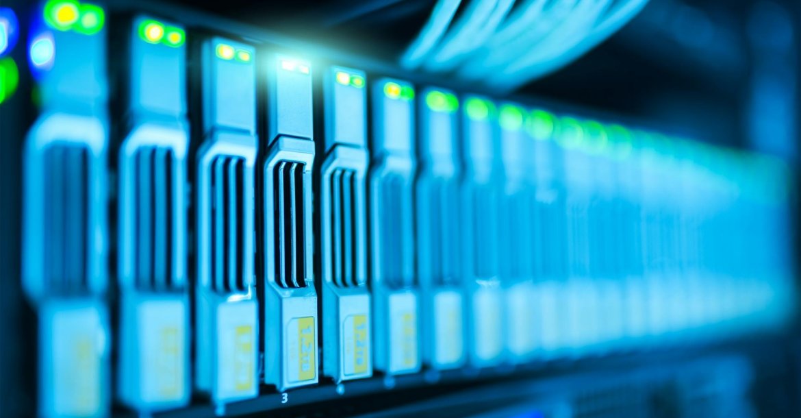 Festplatten im Server-Rack