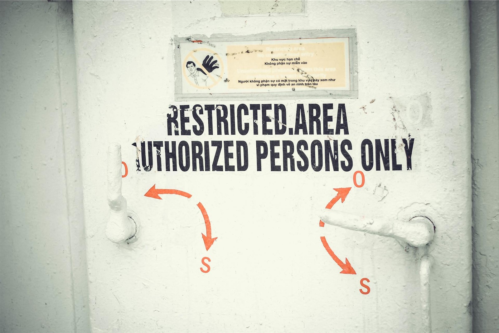 Restricted area, authorized persons only