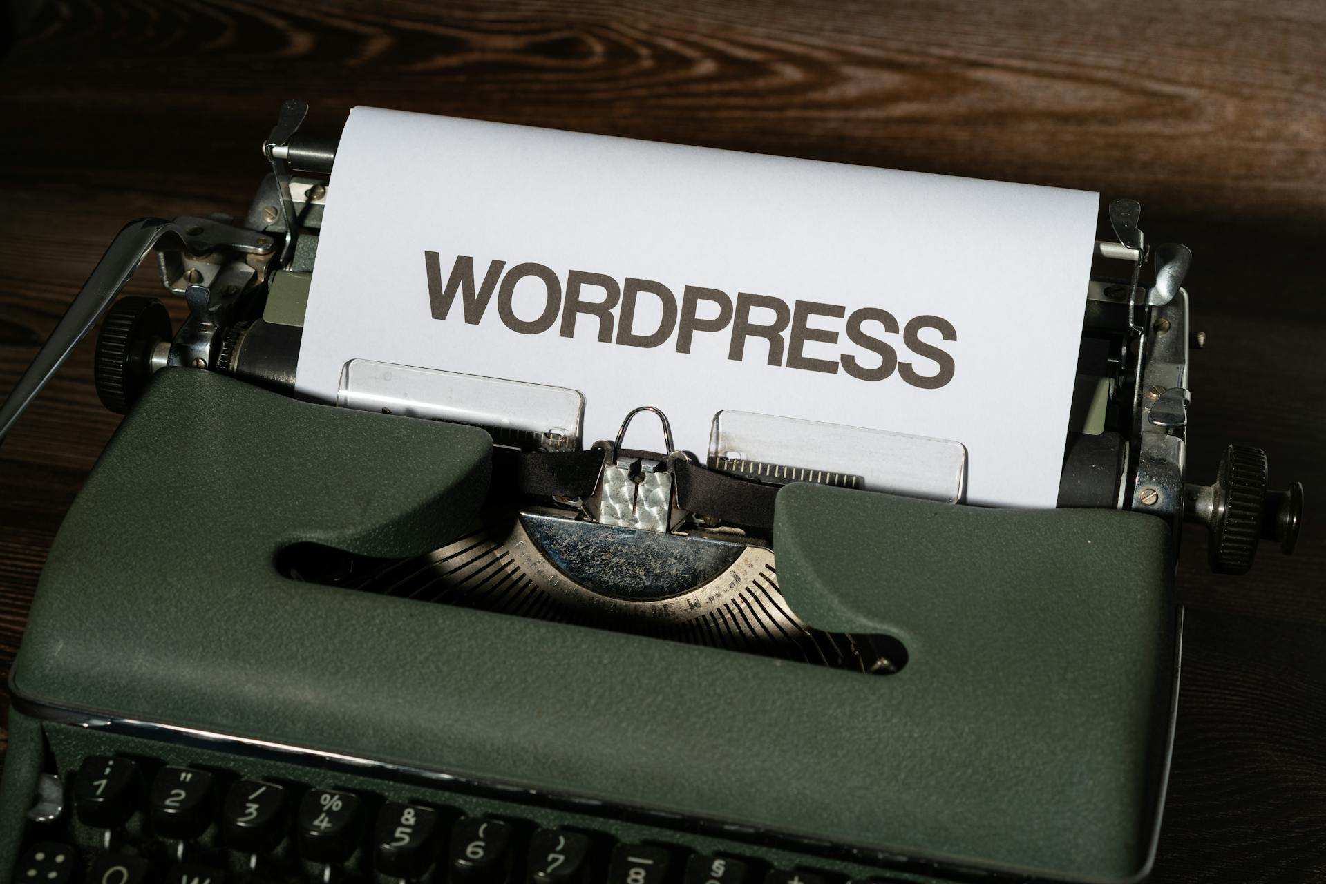 WordPress - Schreibmaschine